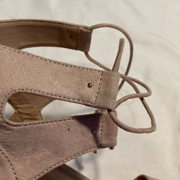 Mix No. 6 Beige Strappy Heels Raffaelli - Picture 7 of 9